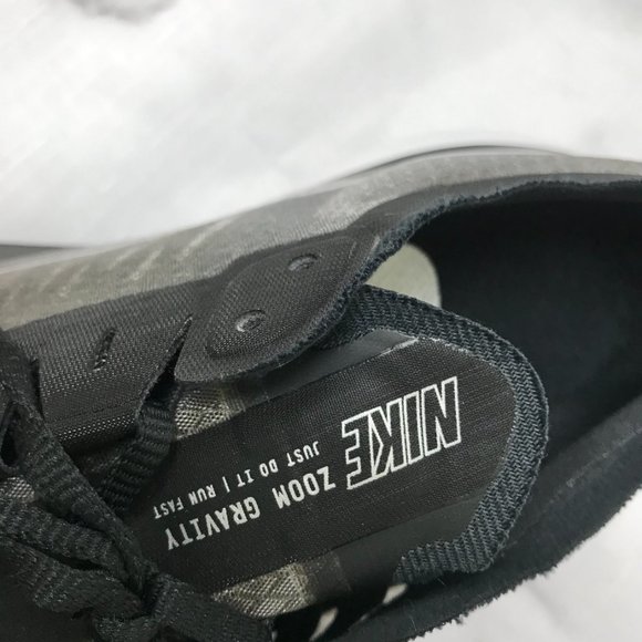 Nike Women's Black White Zoom Gravity Running Shoes (10) - Picture 4 of 8